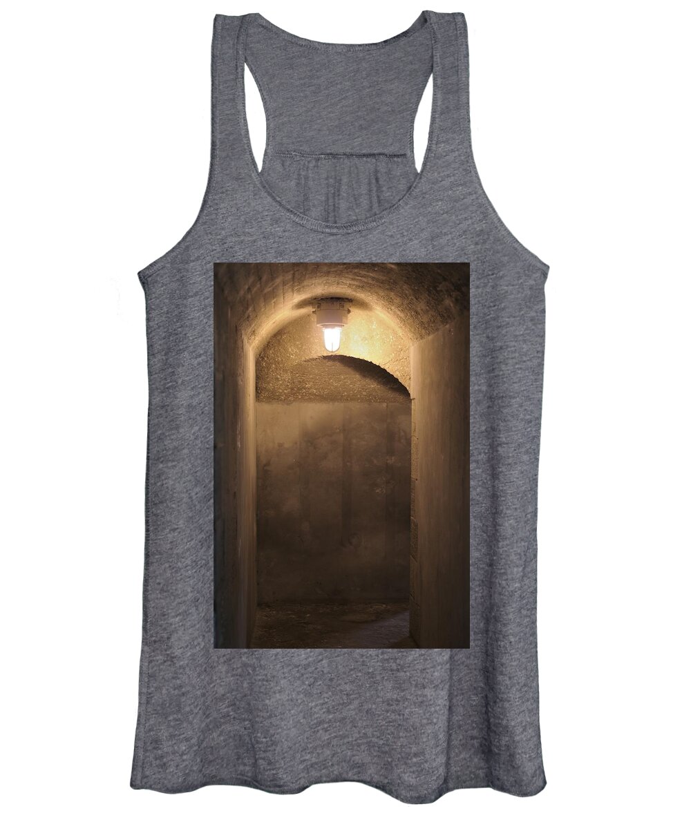 Fort Pulaski Women's Tank Top featuring the photograph Old Fort Passageway by Bradford Martin