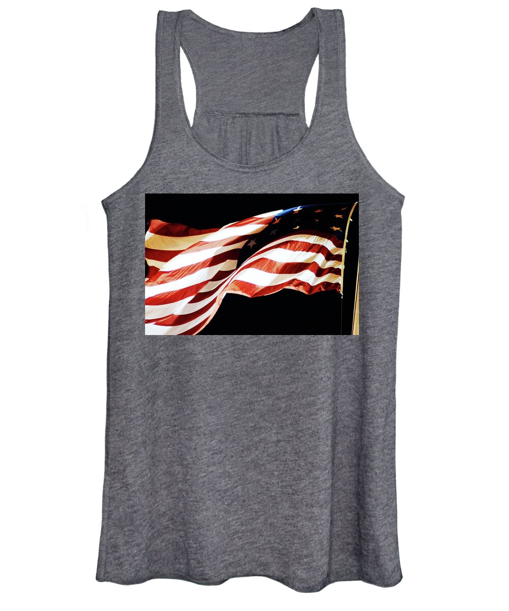 Old Glory Women's Tank Top featuring the photograph Old Glory by La Dolce Vita
