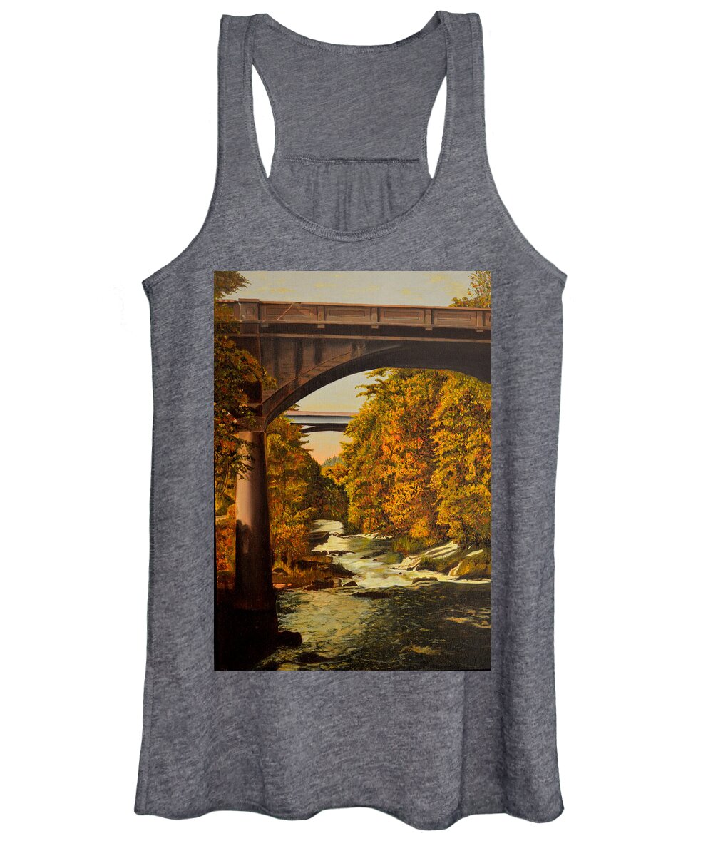 Bridge Women's Tank Top featuring the painting Olympia by Thu Nguyen