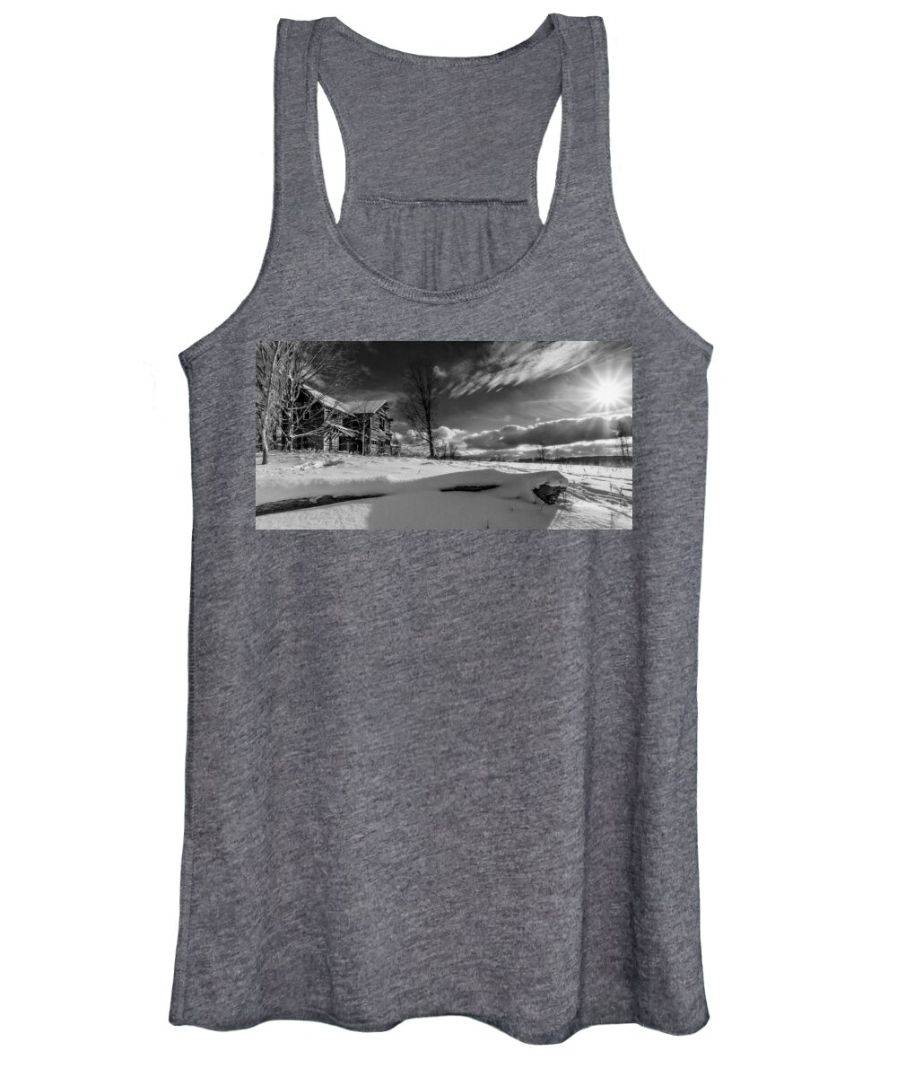 Abandoned House Women's Tank Top featuring the photograph Once Was by Rick Bartrand
