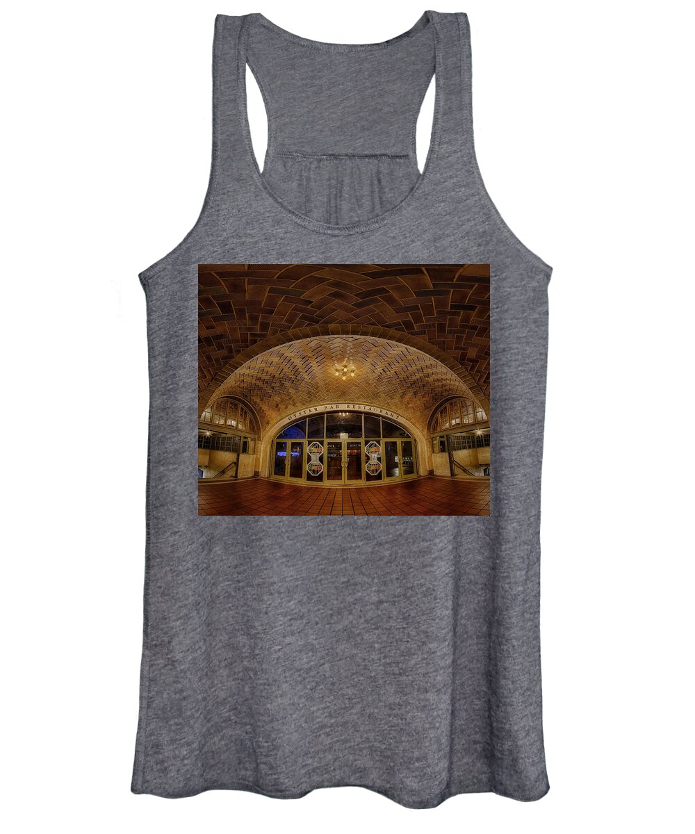 Empire State Women's Tank Top featuring the photograph Oyster Bar by Susan Candelario