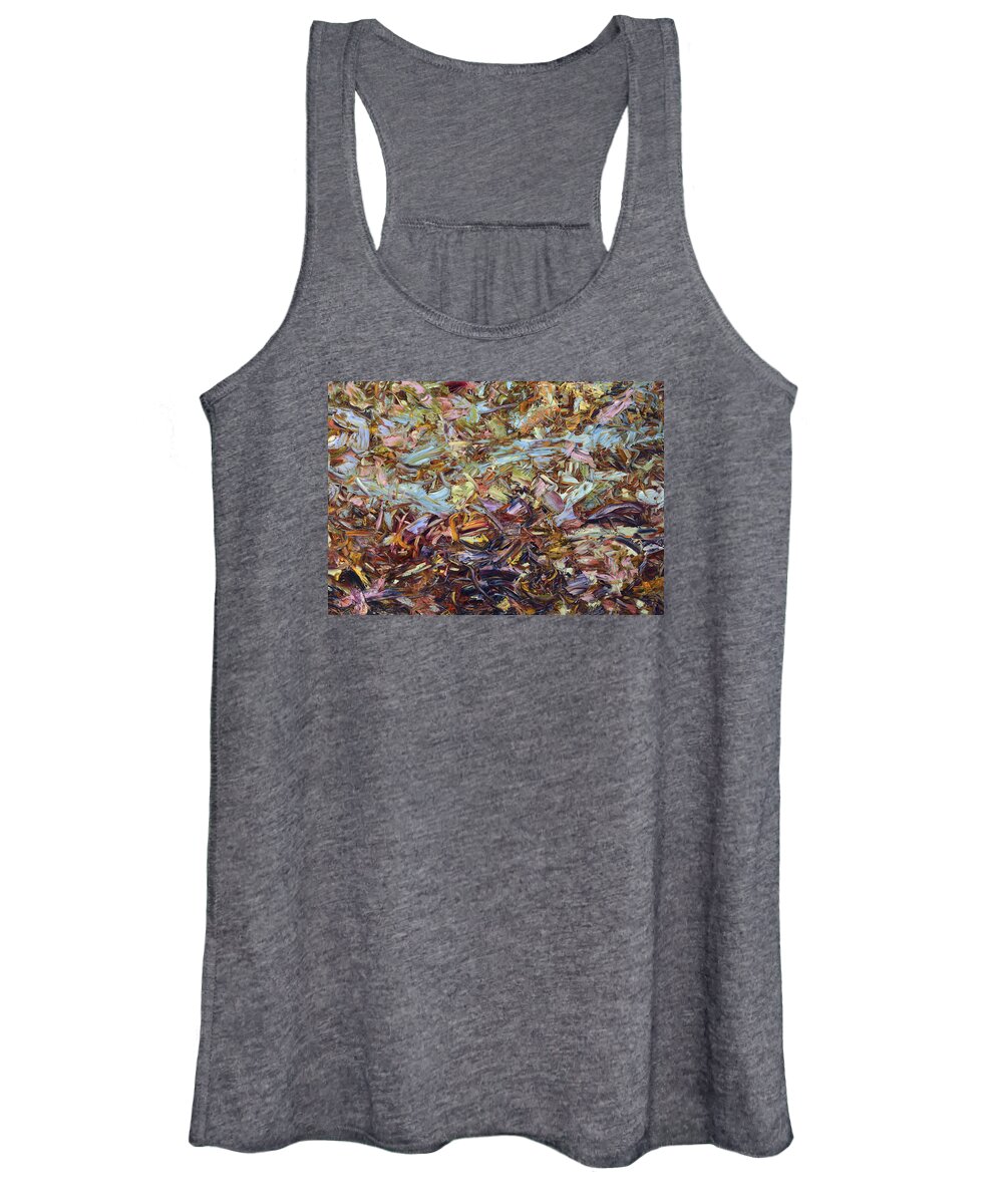 Abstract Women's Tank Top featuring the painting Paint number 51 by James W Johnson