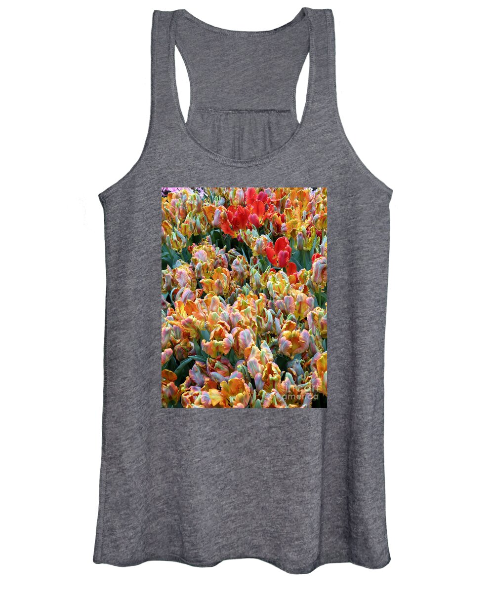 Flowers Women's Tank Top featuring the photograph Parrot Tulips by Tatyana Searcy