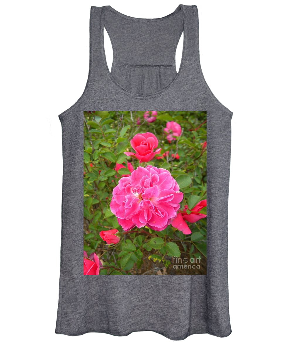 Roses Women's Tank Top featuring the photograph Passionate Pink Springtime by Matthew Seufer