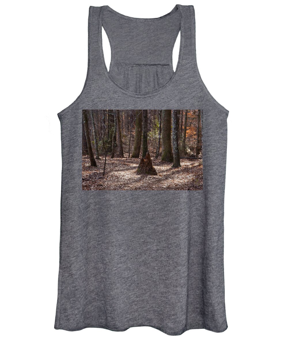 Landscapes Women's Tank Top featuring the photograph Pinetrees 1 by Matthew Pace
