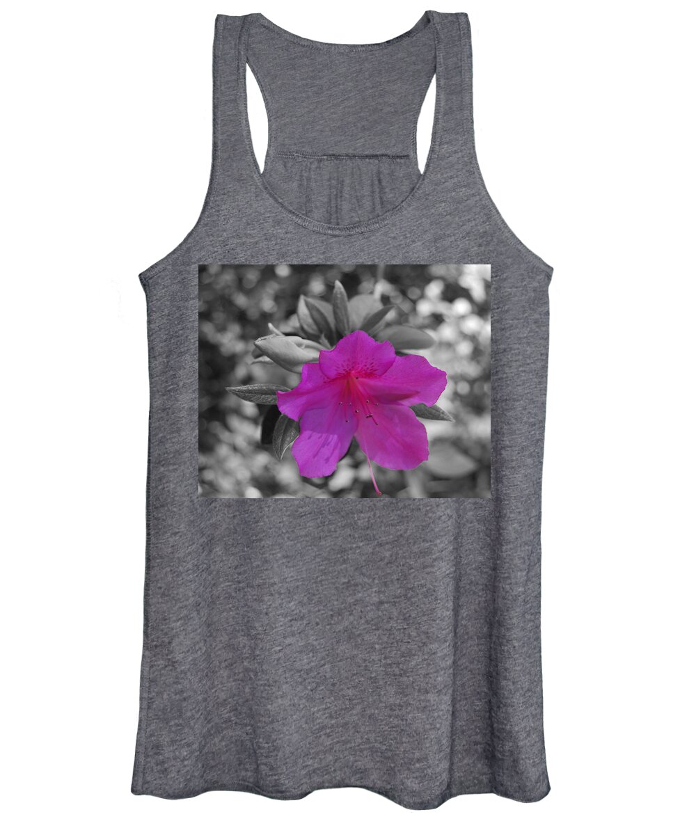 Abstract Women's Tank Top featuring the photograph Pink Flower 2 by Maggy Marsh