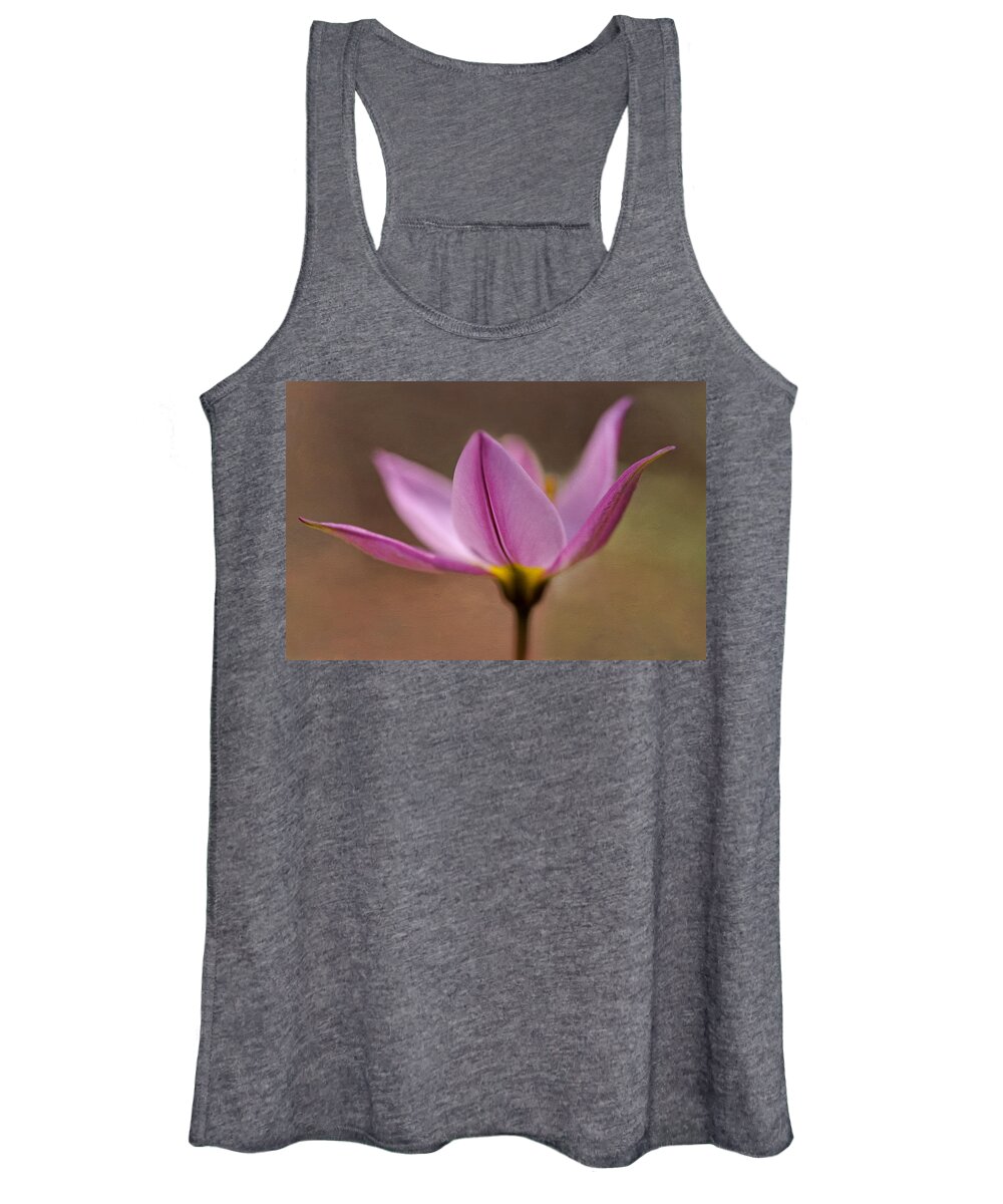 French Kiss Women's Tank Top featuring the photograph Pretty In Pink by Liz Mackney