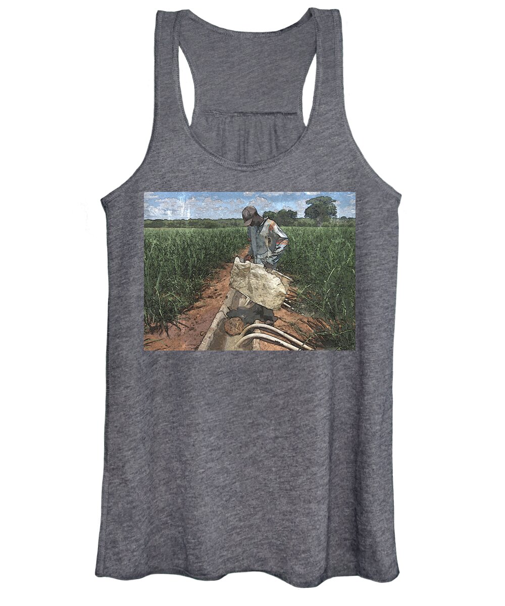 African Women's Tank Top featuring the photograph Raising Cane by Al Harden