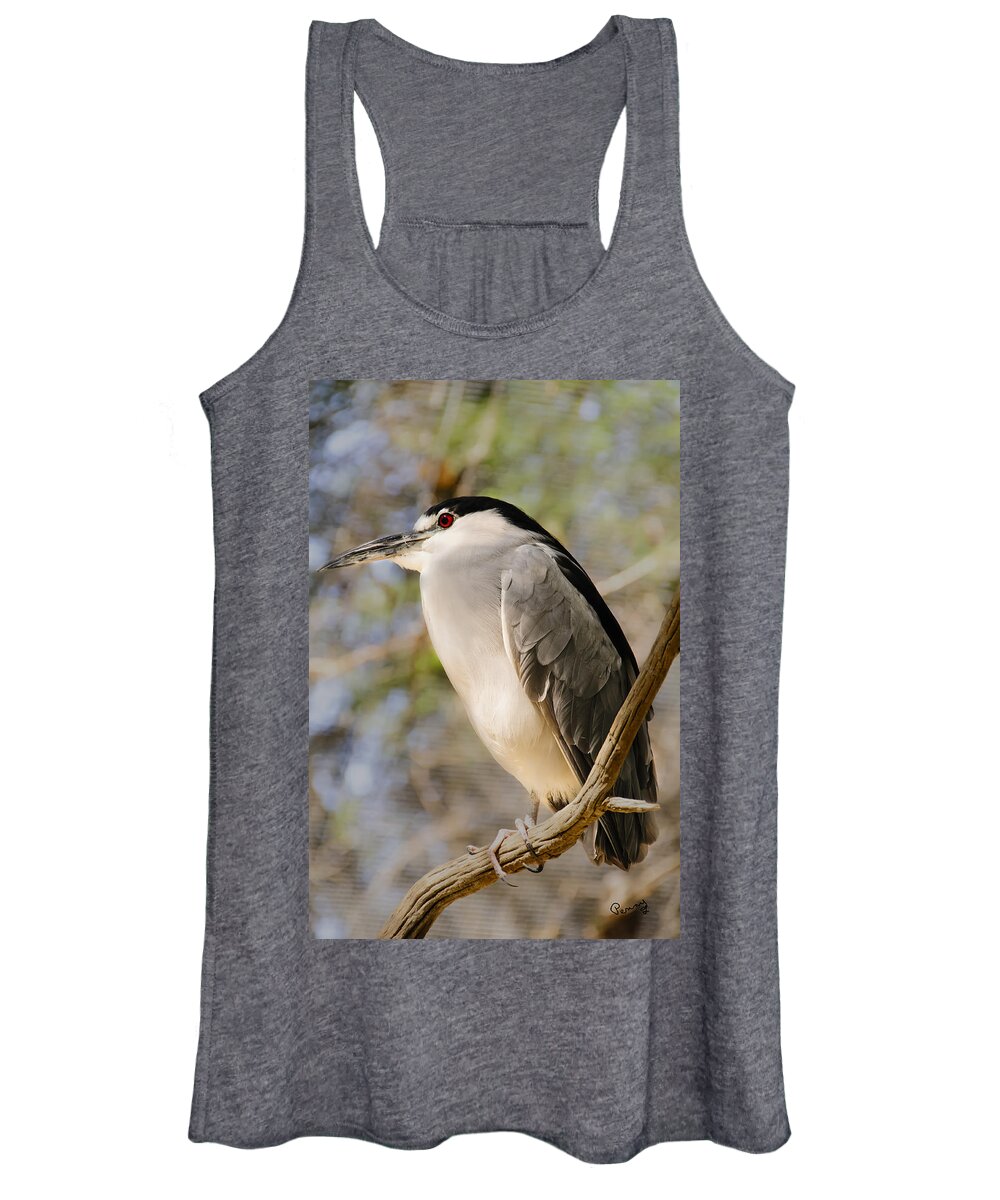 Pennysprints Women's Tank Top featuring the photograph Red Eye by Penny Lisowski
