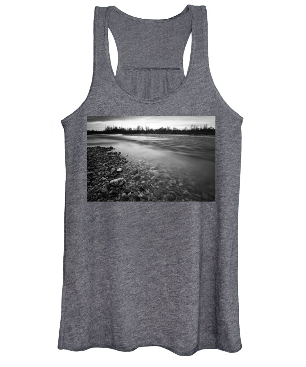 Landscapes Women's Tank Top featuring the photograph Restless river by Davorin Mance