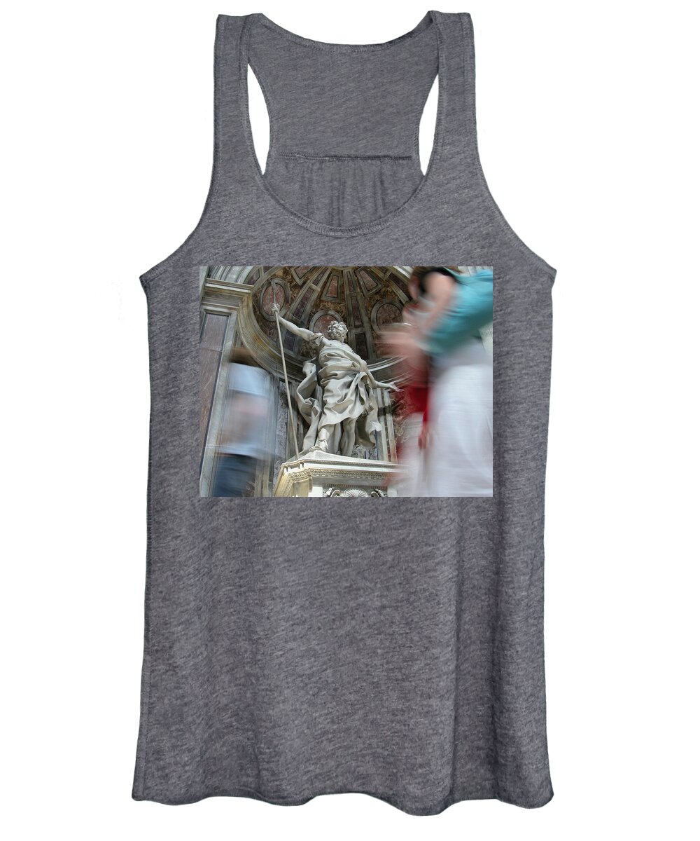 Saint Peters Women's Tank Top featuring the photograph Saint Peters Traffic by Michael Kirk