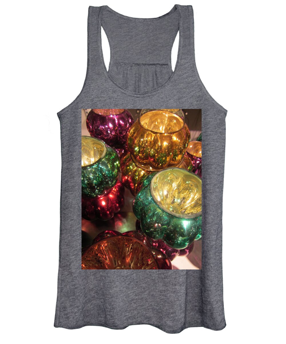 Blue Women's Tank Top featuring the photograph Shiny by Rosita Larsson