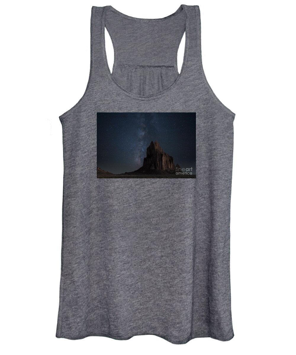 Stars Photography Women's Tank Top featuring the photograph Shiprock by Keith Kapple
