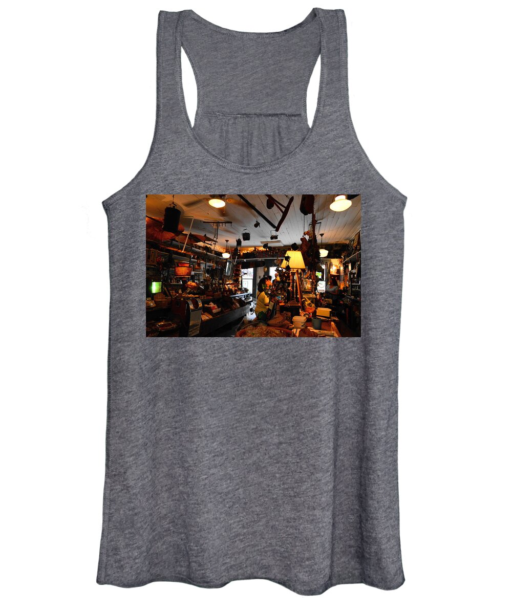 Rabbit Hash Women's Tank Top featuring the photograph Shopping the General Store by Stacie Siemsen
