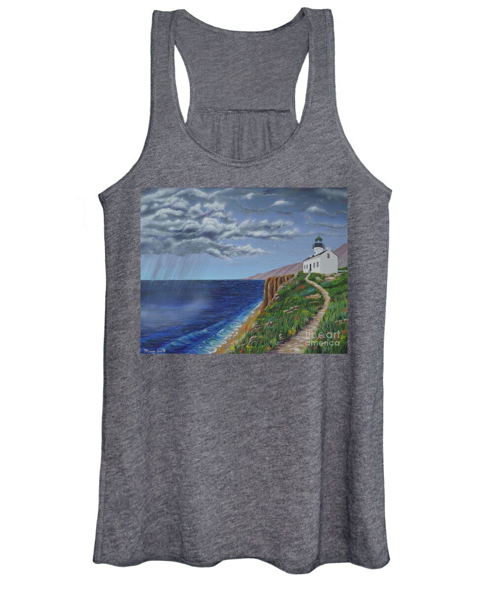 Spring Women's Tank Top featuring the painting Spring Storm by Mary Scott
