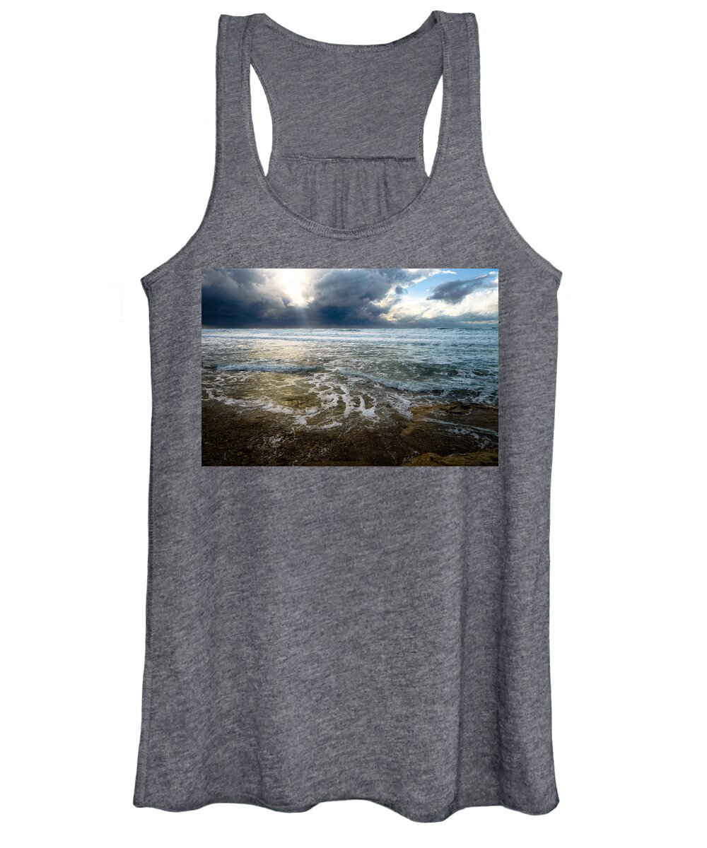 Sky Women's Tank Top featuring the photograph Storm warning by Michael Goyberg