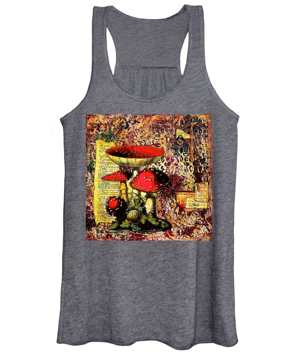 Mixed Media Women's Tank Top featuring the painting Storytime by Bellesouth Studio