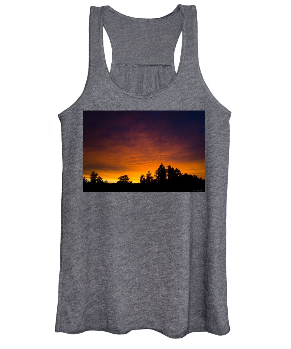 Dakota Women's Tank Top featuring the photograph Summer Sunset by Greni Graph