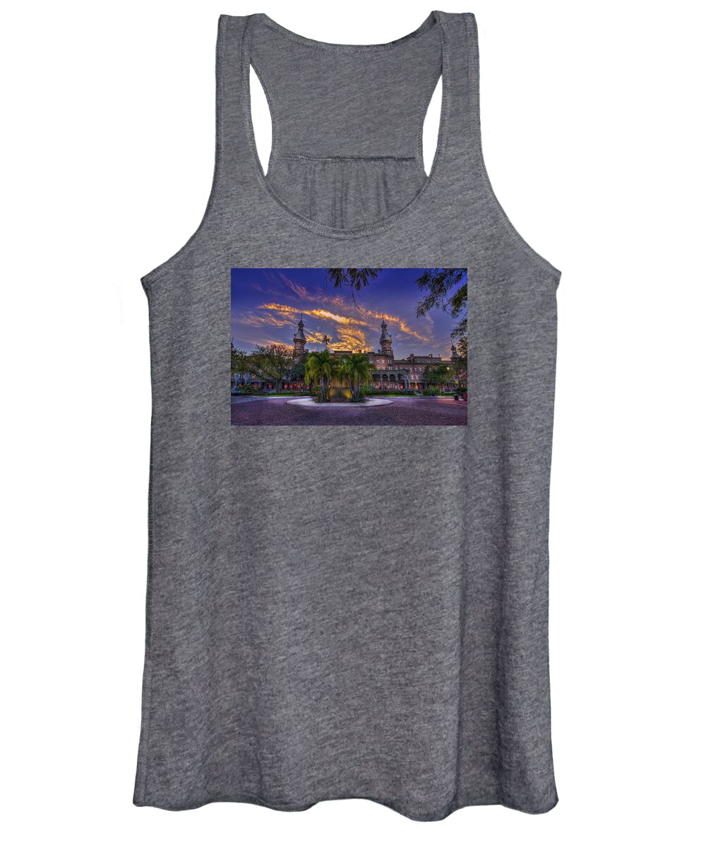 University Of Tampa Women's Tank Top featuring the photograph Sunset at U.T. by Marvin Spates