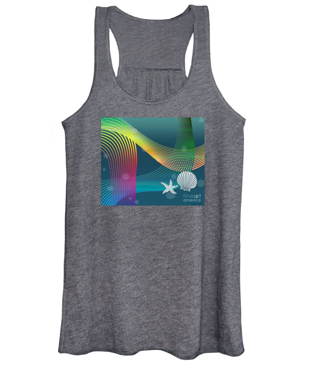 Abstract Women's Tank Top featuring the digital art Sweet Dreams2 Abstract by Megan Dirsa-DuBois