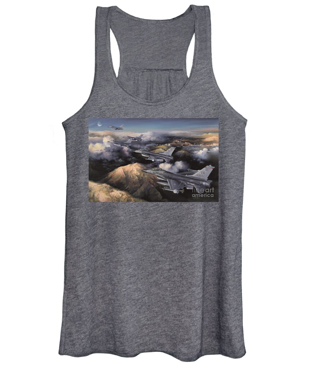 Aviation Art Women's Tank Top featuring the painting The Boys From Richmond by Randy Green