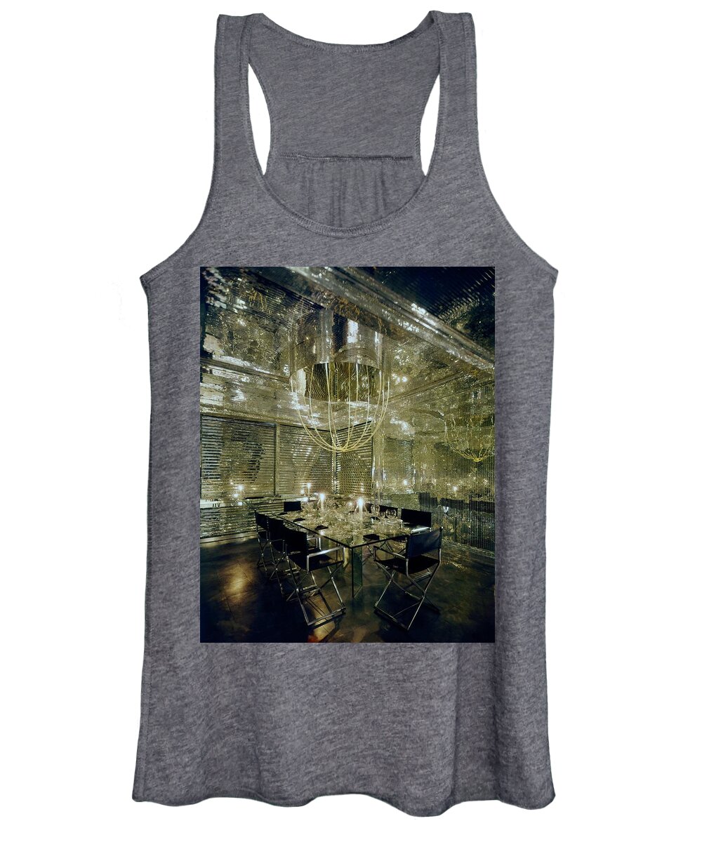Decorative Art Women's Tank Top featuring the photograph The Dining Room Of Ara Gallant's Apartment by William Grigsby