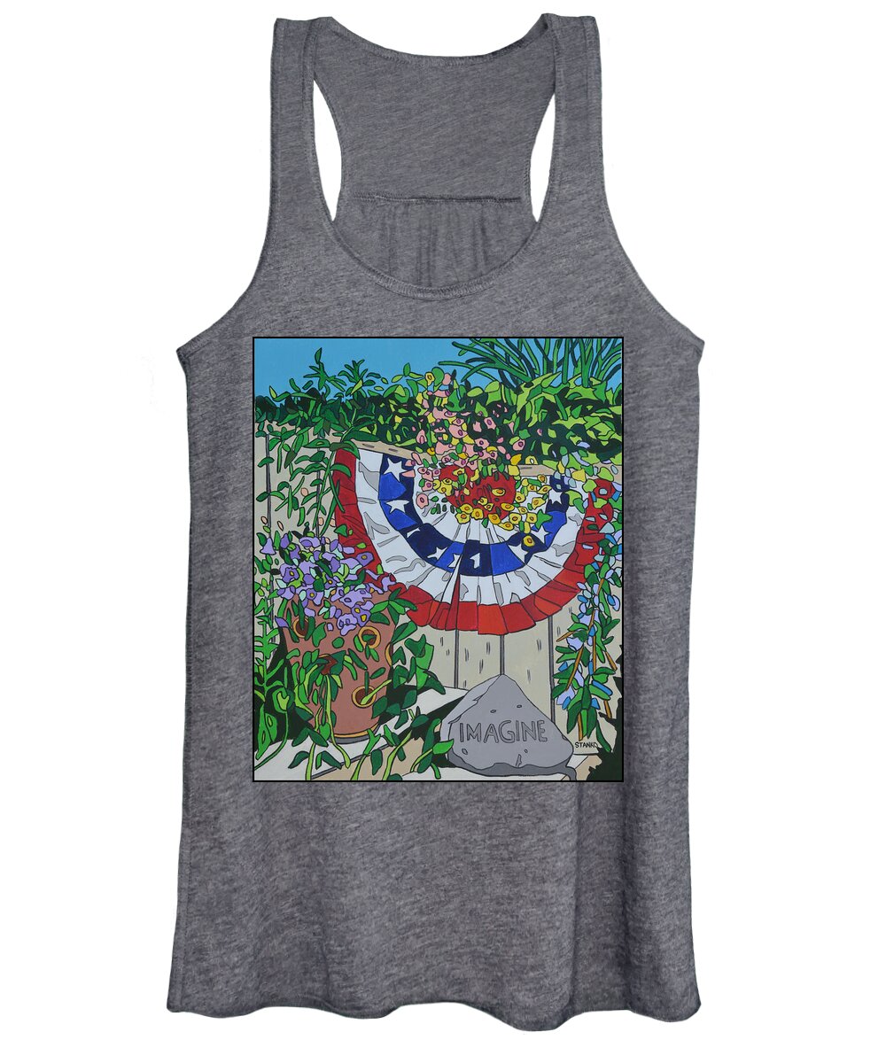Paintings Women's Tank Top featuring the painting The Flowering Forth by Mike Stanko