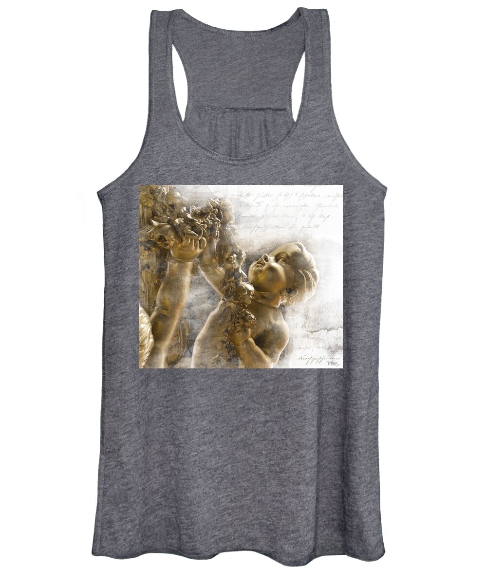 Cherub Women's Tank Top featuring the photograph The Glory of France by Evie Carrier