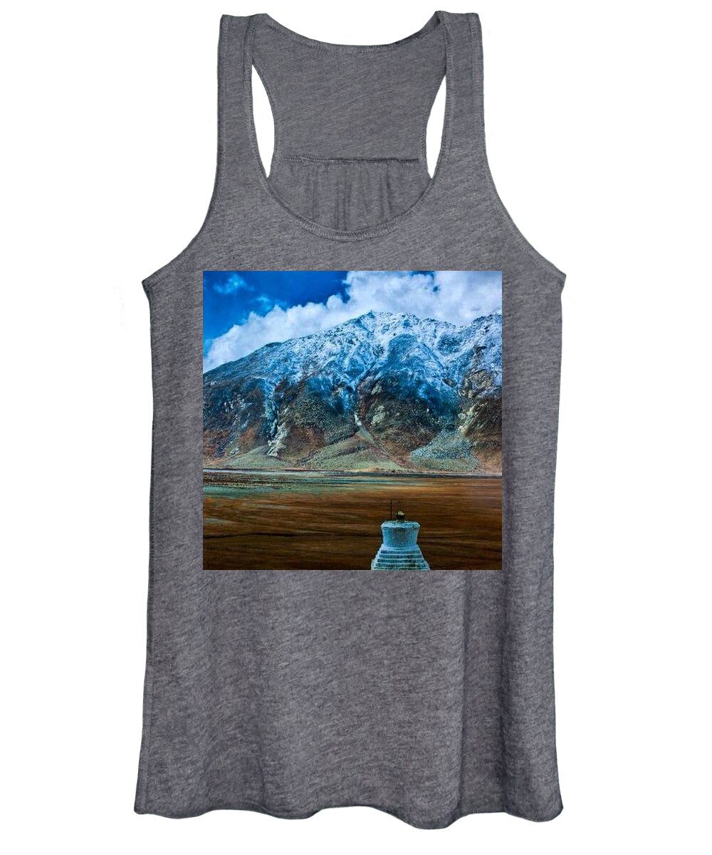 Beautiful Women's Tank Top featuring the photograph The Himalayas by Aleck Cartwright