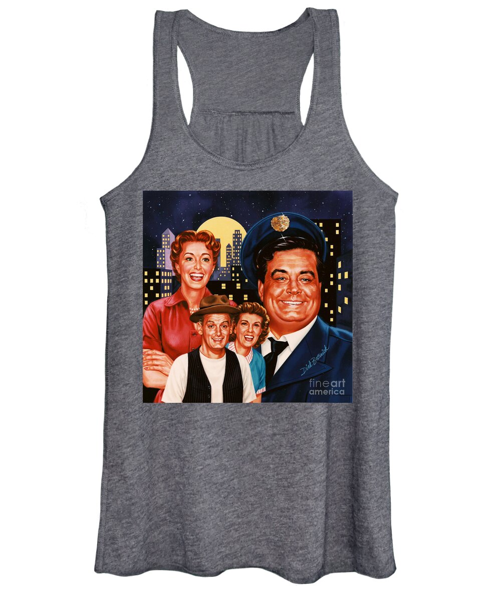 Portrait Women's Tank Top featuring the painting The Honeymooners by Dick Bobnick