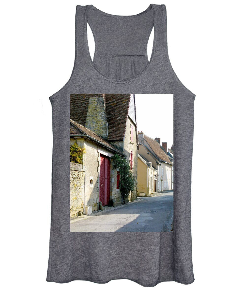Red Doors Women's Tank Top featuring the photograph The House with the Red Doors by Randi Kuhne