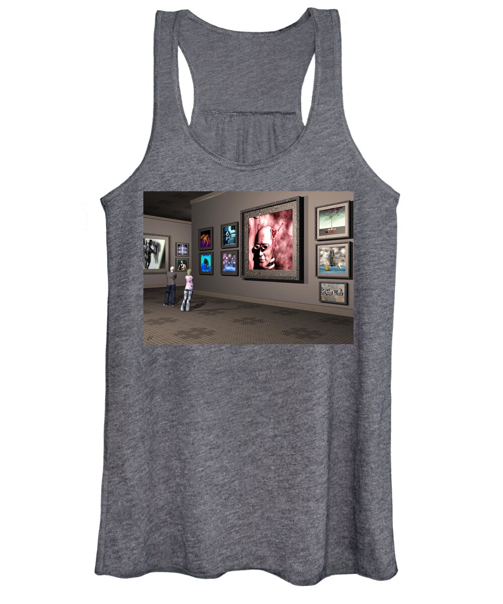 Old Museum Women's Tank Top featuring the digital art The Old Museum by John Alexander