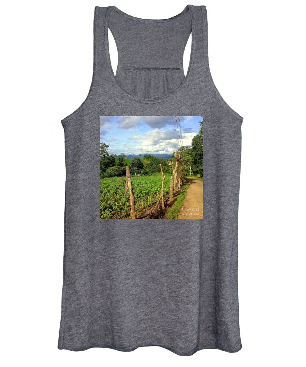 Nature Women's Tank Top featuring the photograph The Path by Noa Yerushalmi