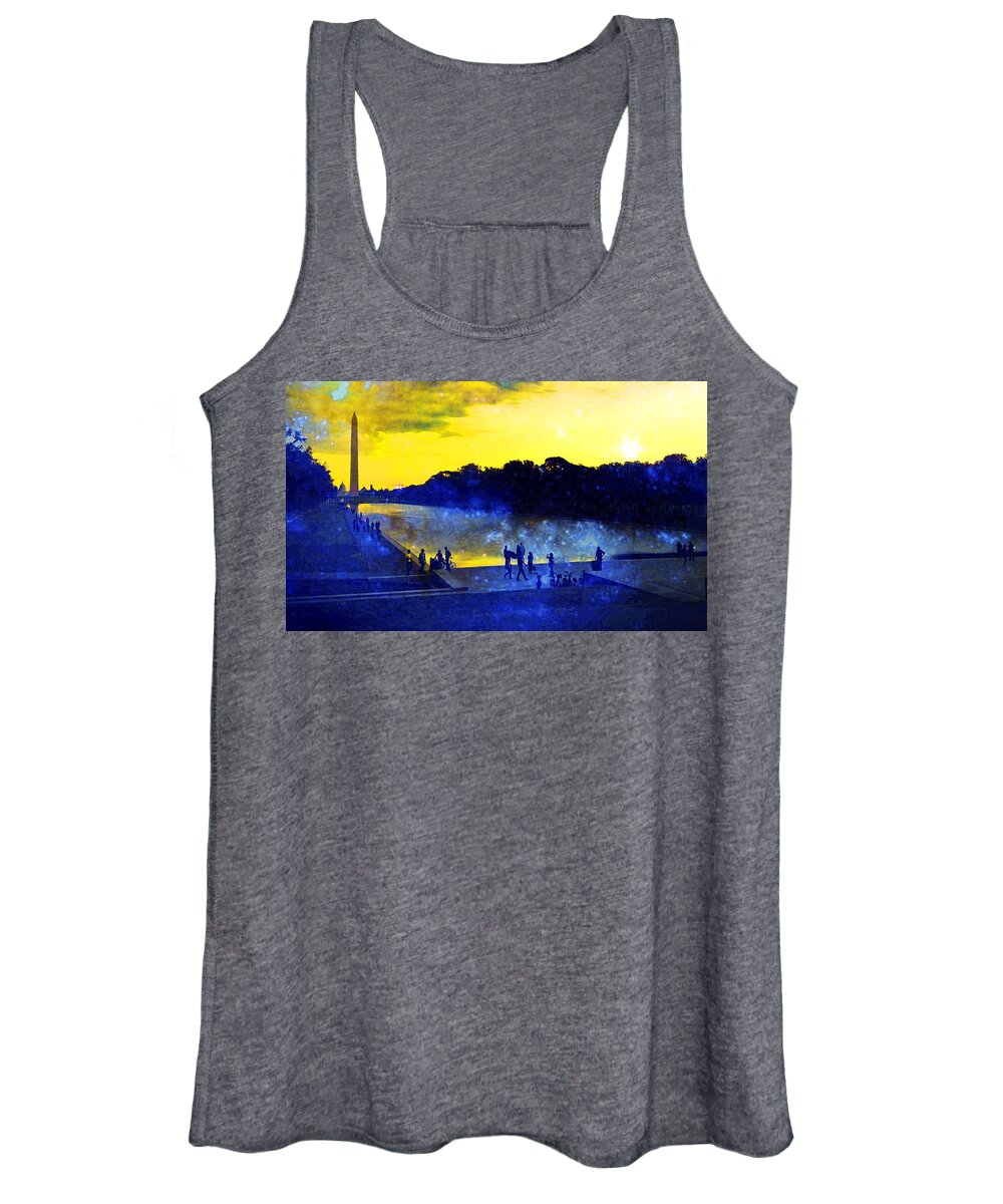 D.c. Women's Tank Top featuring the digital art Then The Light Came Swiftly by Kevyn Bashore
