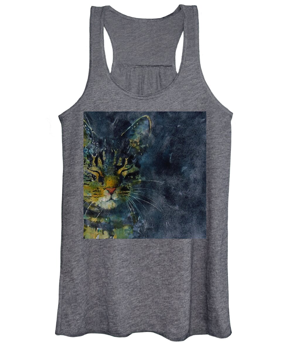 Tabby Women's Tank Top featuring the painting Thinking Of You by Paul Lovering