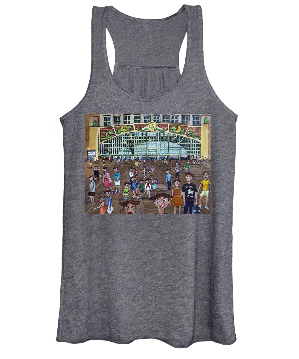 Asbury Park Women's Tank Top featuring the painting Tillie is Everyone by Patricia Arroyo