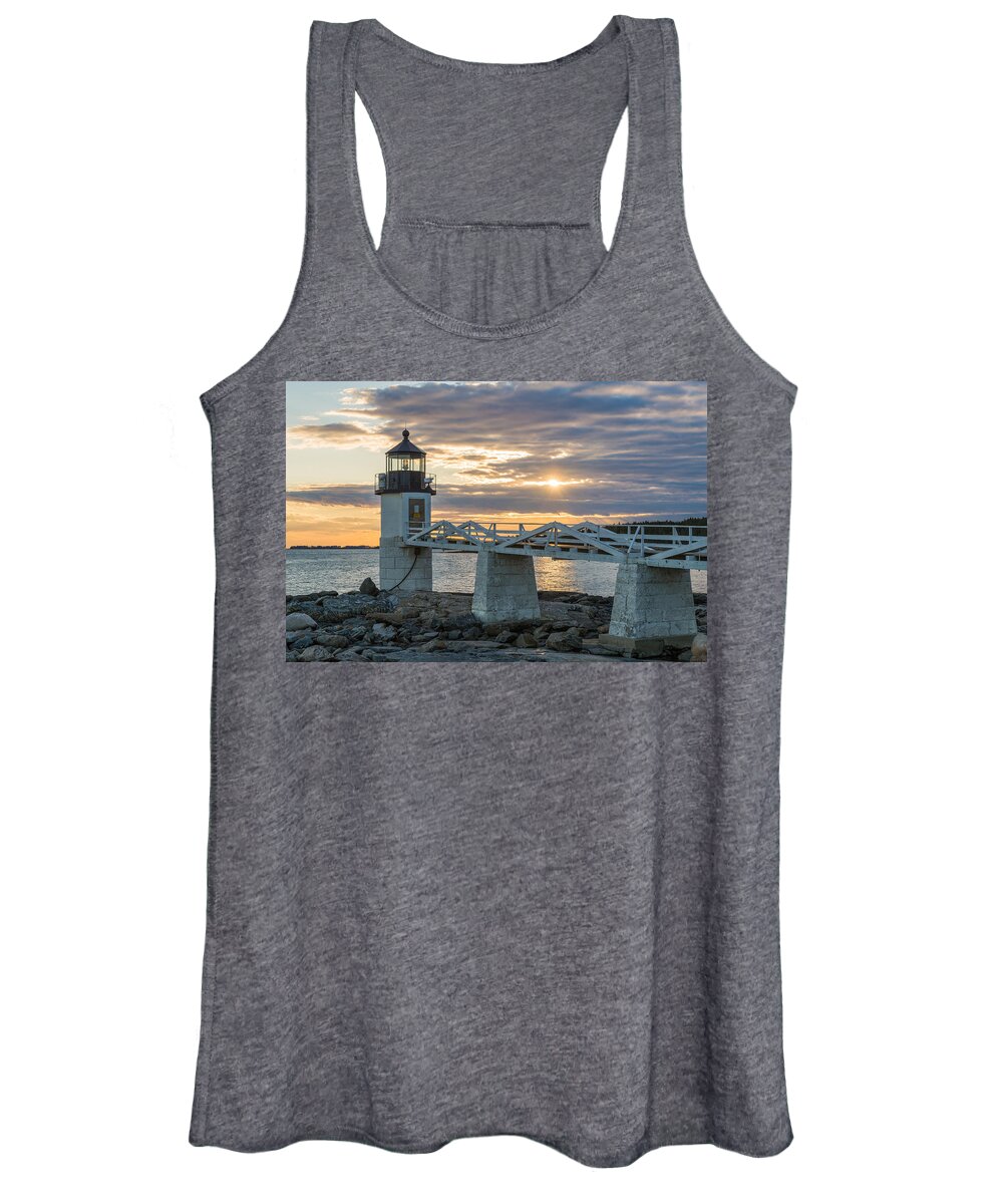 Maine Women's Tank Top featuring the photograph Time to Work by Kristopher Schoenleber