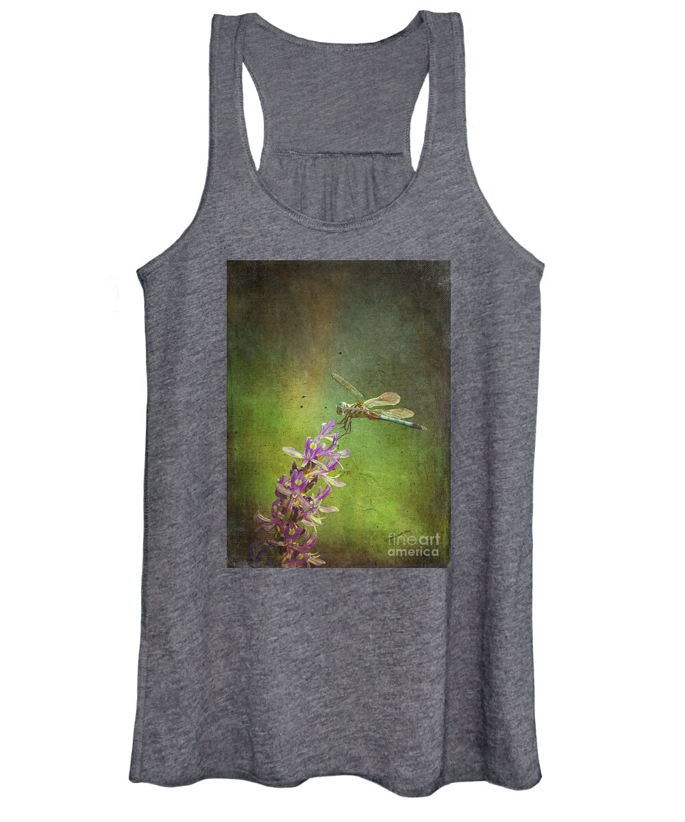 Fine Art Print Women's Tank Top featuring the mixed media Treading Lightly by Patricia Griffin Brett