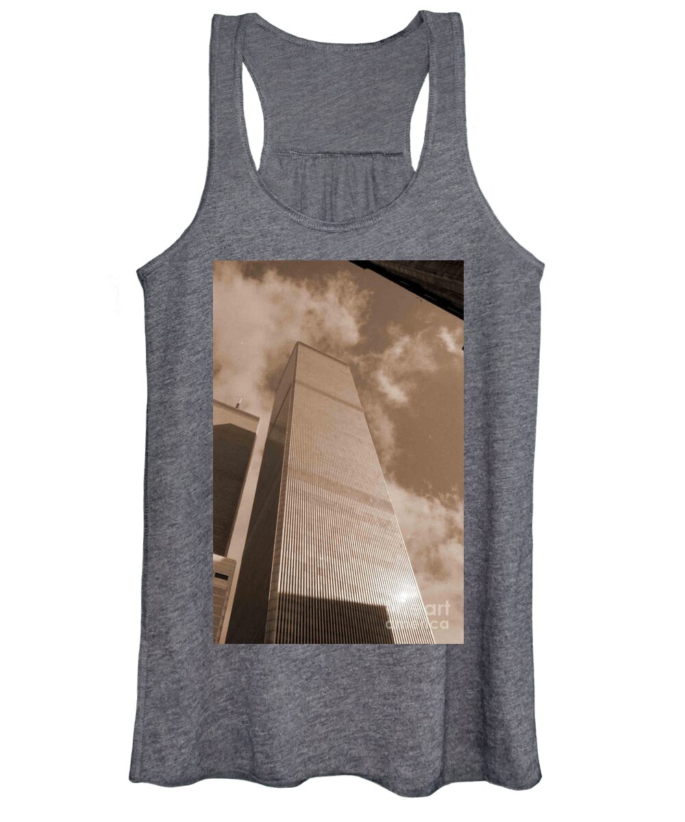 World Trade Center Women's Tank Top featuring the photograph Twin Tower by George D Gordon III