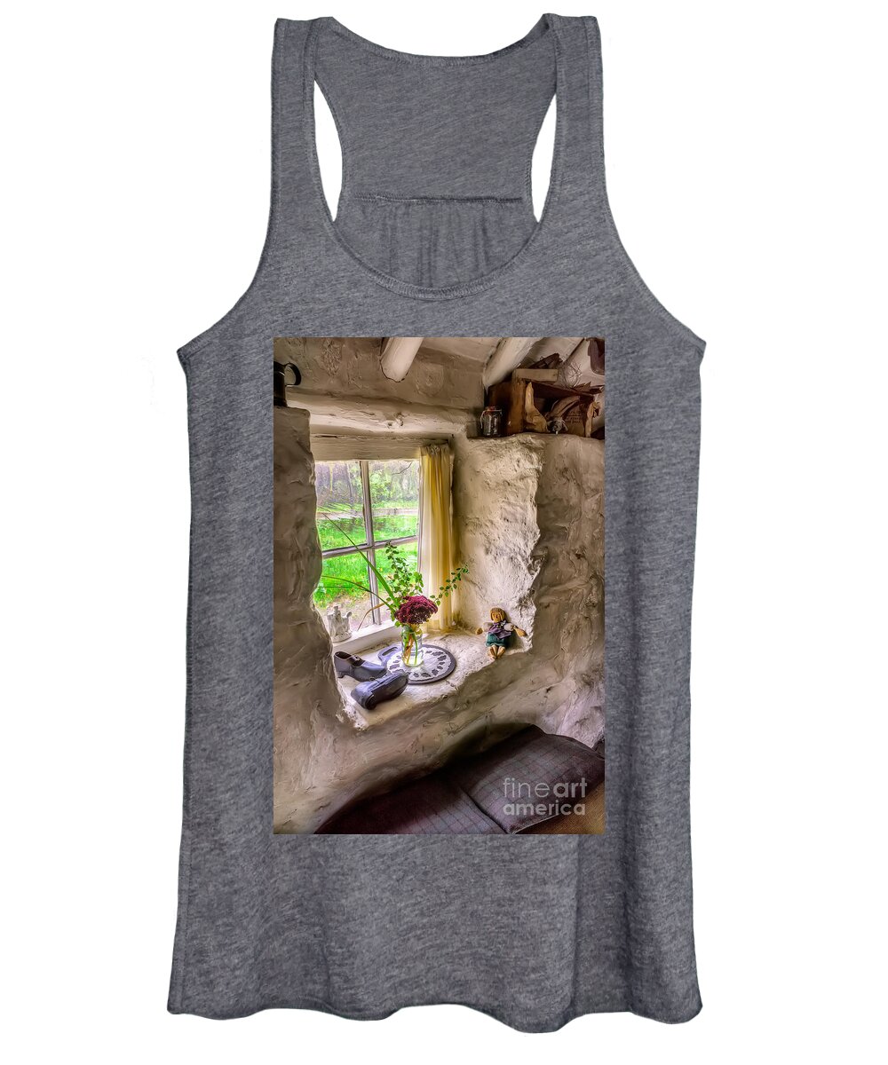 Victorian Women's Tank Top featuring the photograph Victorian Window by Adrian Evans