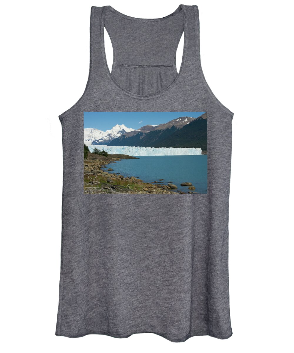 Patagonia Women's Tank Top featuring the photograph White Glacier by Richard Gehlbach
