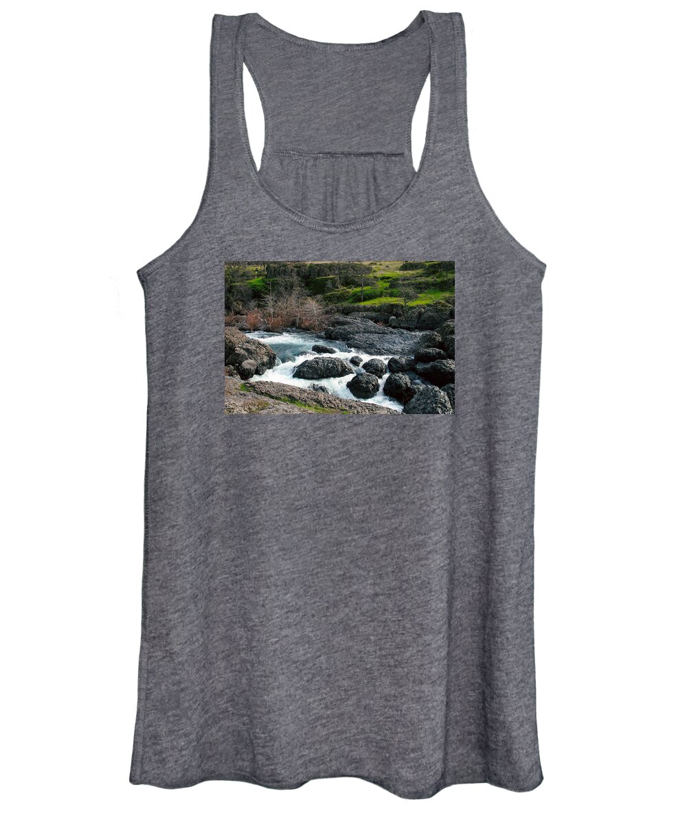 Rapids Women's Tank Top featuring the photograph Whitewater At Bear Hole by Robert Woodward