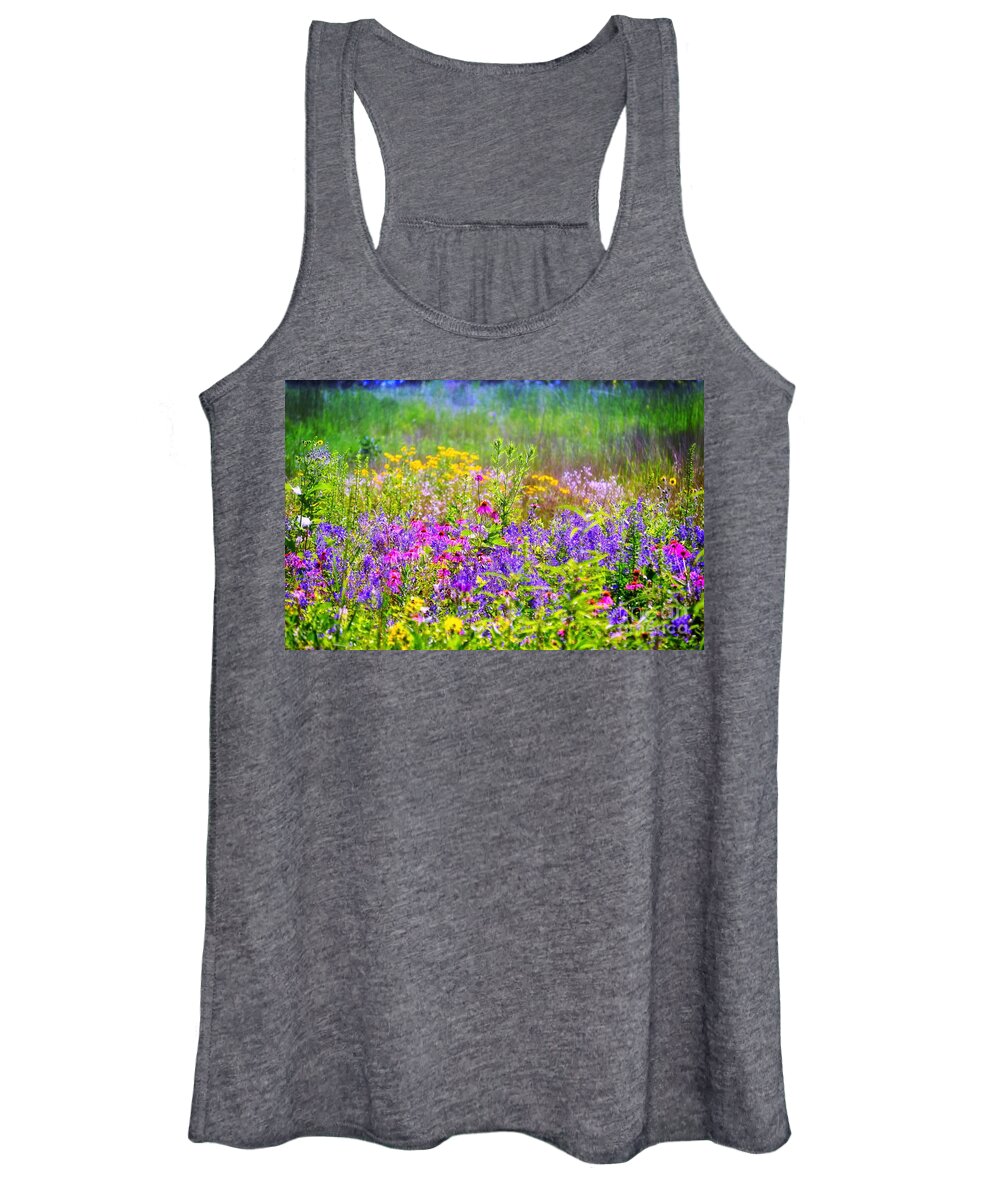 Wildflower Gardens Women's Tank Top featuring the photograph Wildflower Beauty by Peggy Franz