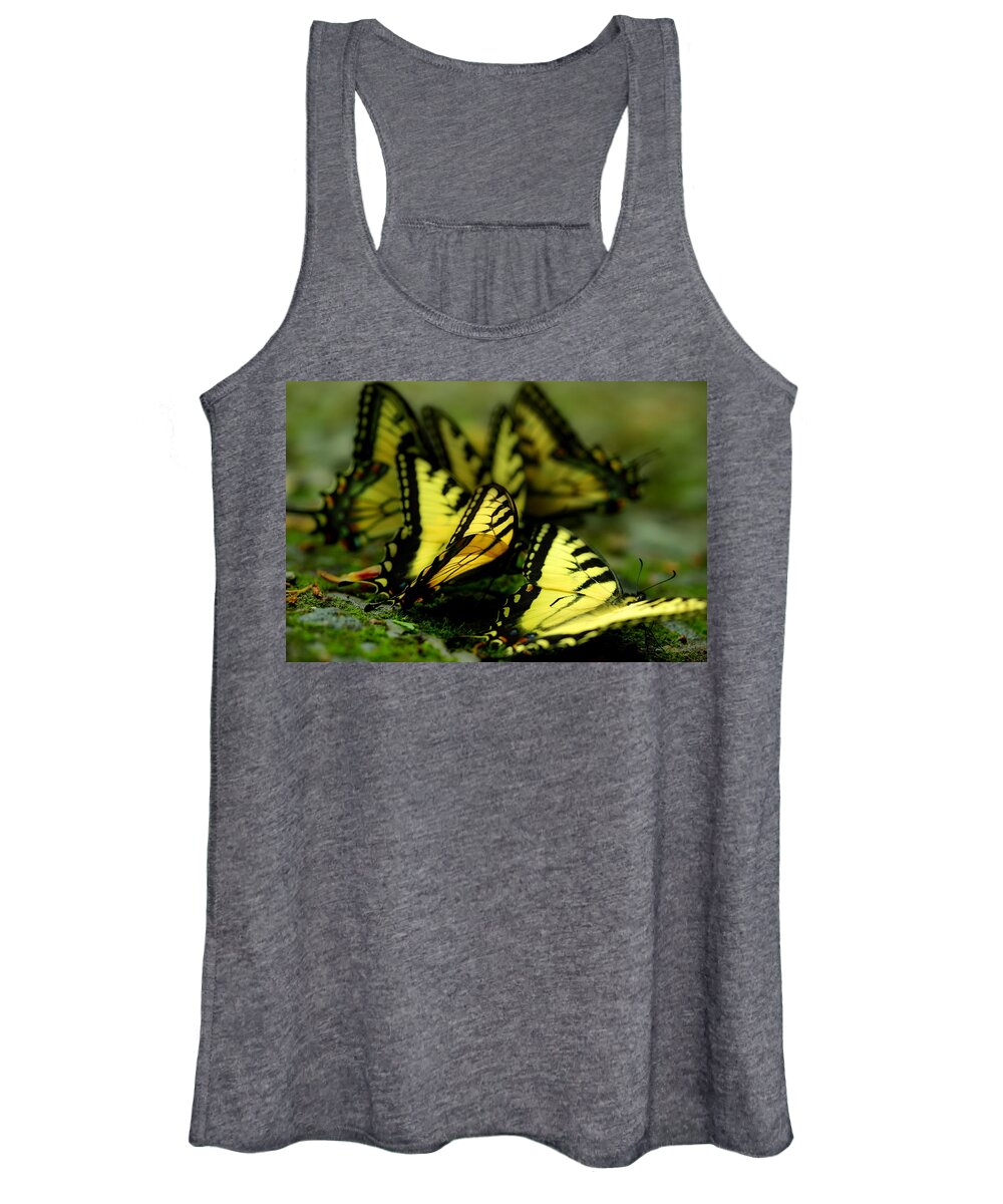 Butterflies Women's Tank Top featuring the photograph Wings Along The Stream by Michael Eingle