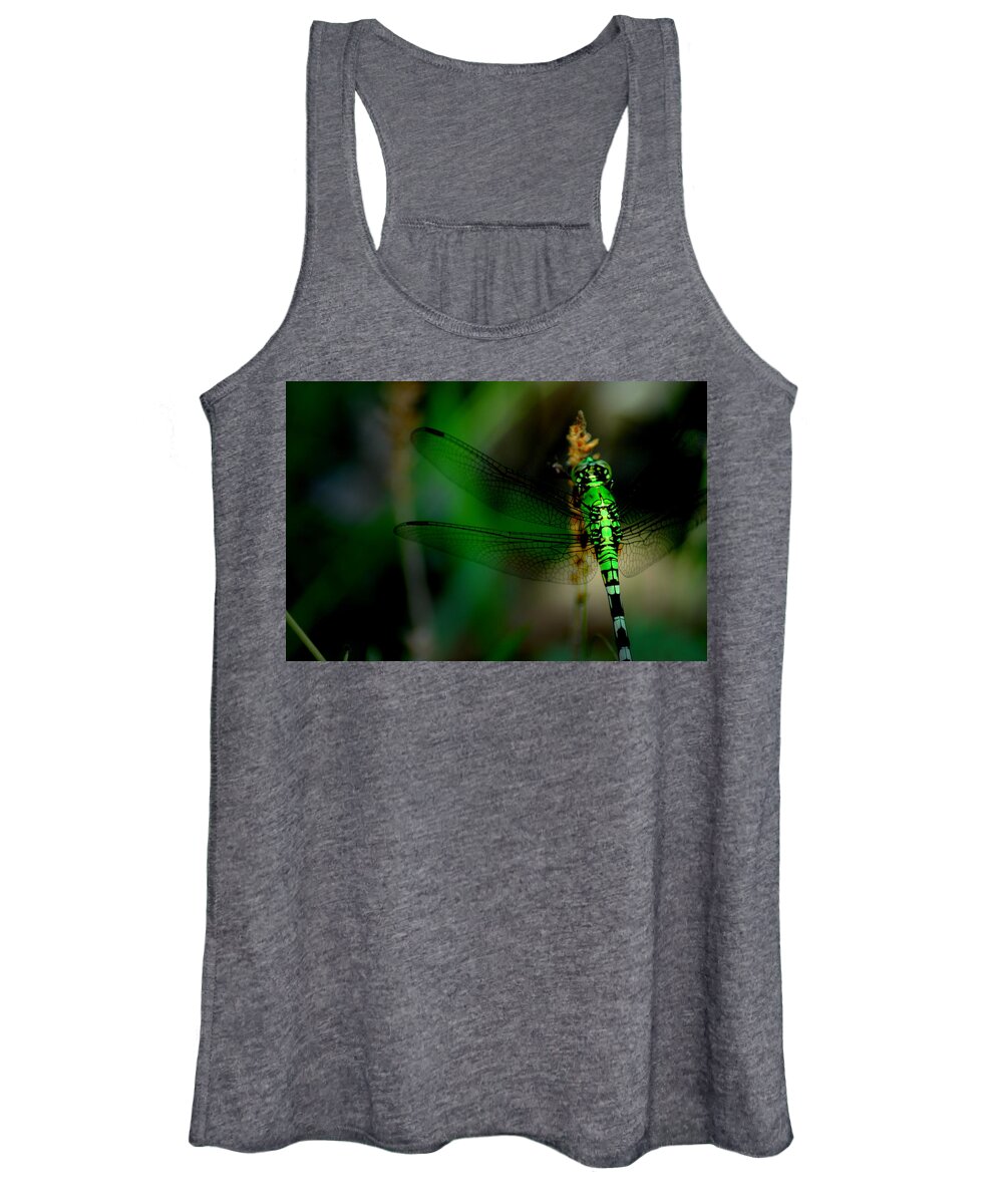 Dragonfly Women's Tank Top featuring the photograph Wonderland by David Weeks