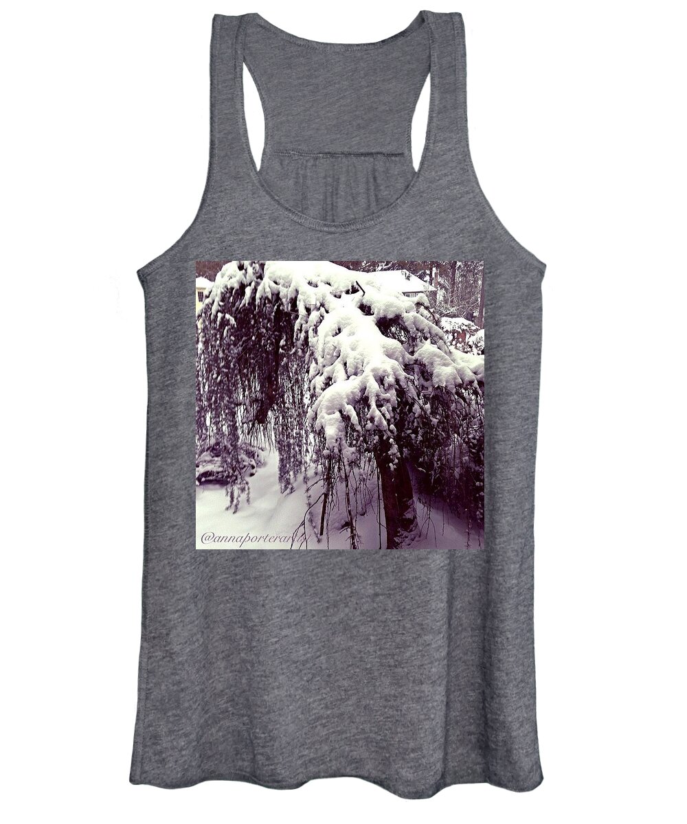 Annasgardens Women's Tank Top featuring the photograph Woolly Mammoth, My Fifth Of 5 Shots by Anna Porter