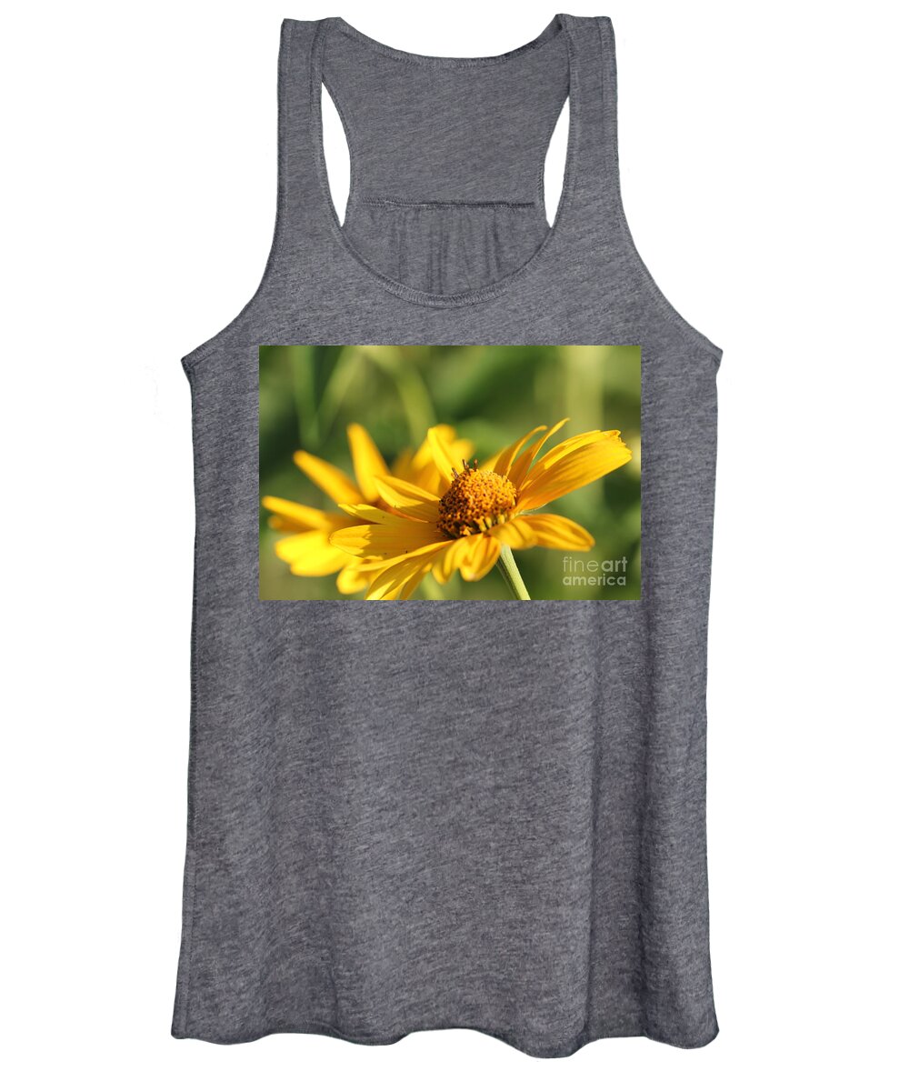 Blossom Women's Tank Top featuring the photograph Yellow Flower by Amanda Mohler