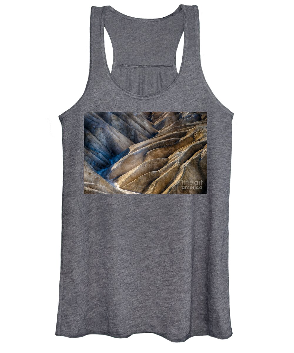 Death Valley Women's Tank Top featuring the photograph Zabriskie Point by Jennifer Magallon