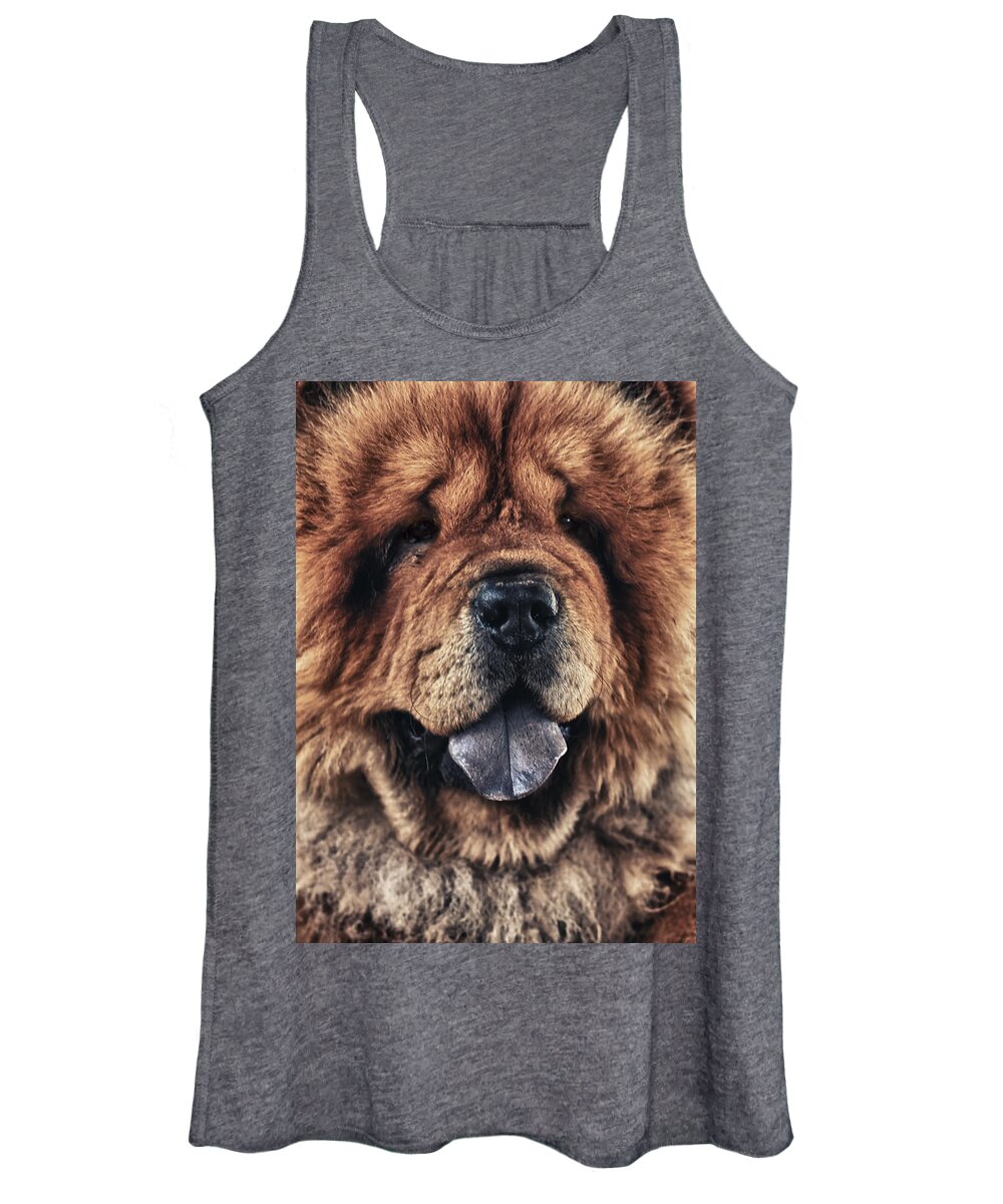 Animal Women's Tank Top featuring the photograph Chow Chow #1 by Stelios Kleanthous