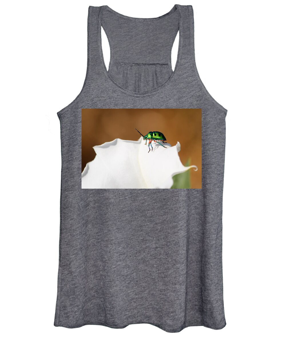 Jewel Bug Women's Tank Top featuring the photograph Bejewelled by SAURAVphoto Online Store